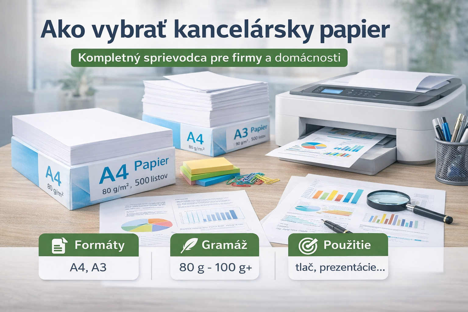 Kancelársky papier: akú gramáž vybrať a na čo si dať pozor?