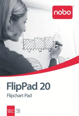 Flipchart papier, 650 x 955 mm, 20 listov, NOBO