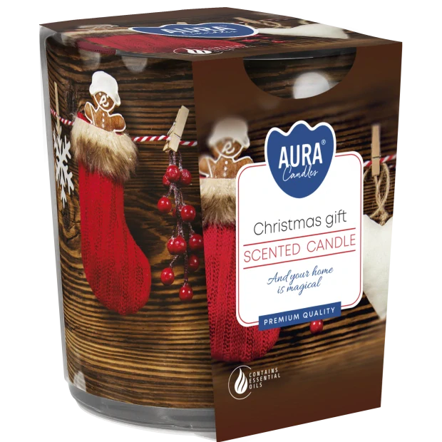 Vonná sviečka Christmas gift v skle