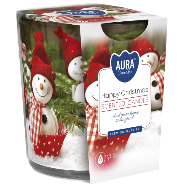 Vonná sviečka Happy Christmas v skle