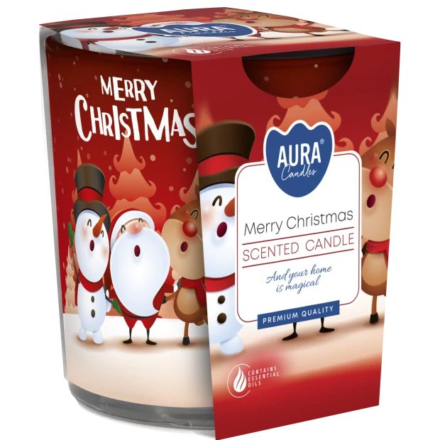 Vonná sviečka Merry christmas v skle