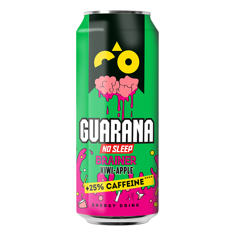 Guarana Brainer Kiwi-Jablko 12x 0,5 l