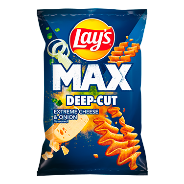 Lays MAX Deep-Cut Cheese & Onion 14x 55 G