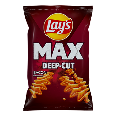 Lays MAX Deep-Cut Bacon 24x 120 G
