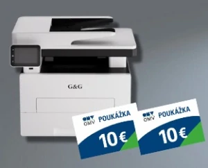 MFP laser G&G M3310DW, 33 A4/min, čb, duplex, LAN / WiFi / USB, DADF, dotyk.displej