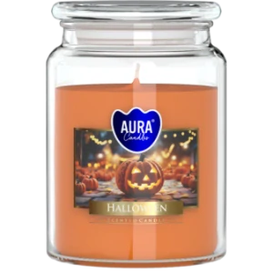 Vonná sviečka v skle s viečkom Halloween 500g