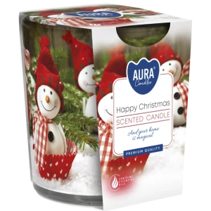 Vonná sviečka Happy Christmas v skle