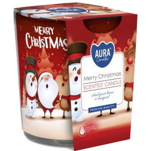 Vonná sviečka Merry christmas v skle 