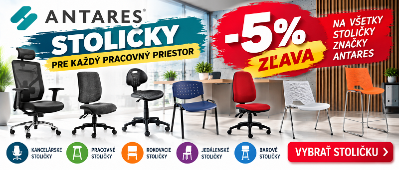 Zľavy -5% na všetky stoličky od vyrobcu ANTARES
